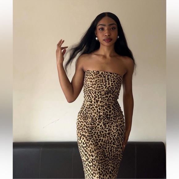 ZARA Leopard Dress - Picture 5 of 8